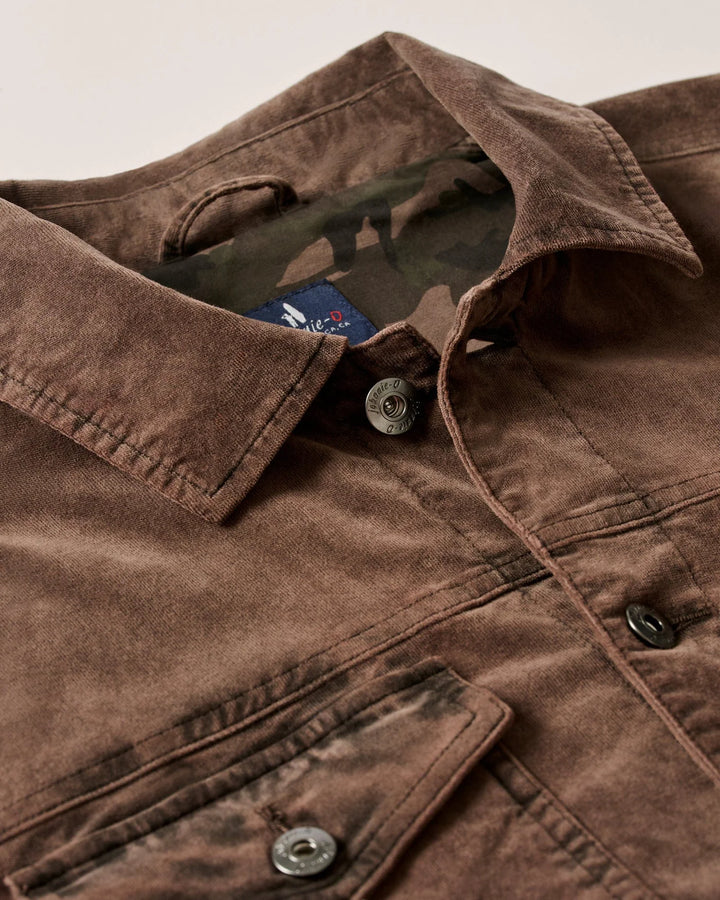 RETT CORDUROY TRUCKER JACKET (COFFEE) - JOHNNIE-O