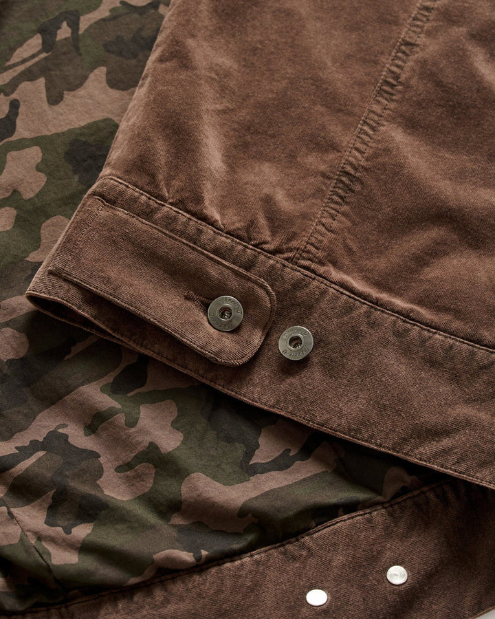 RETT CORDUROY TRUCKER JACKET (COFFEE) - JOHNNIE-O