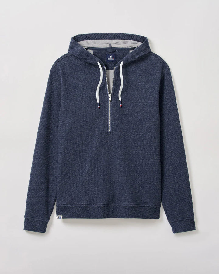 ZOELLER HALF ZIP HOODIE (NAVY) - JOHNNIE-O