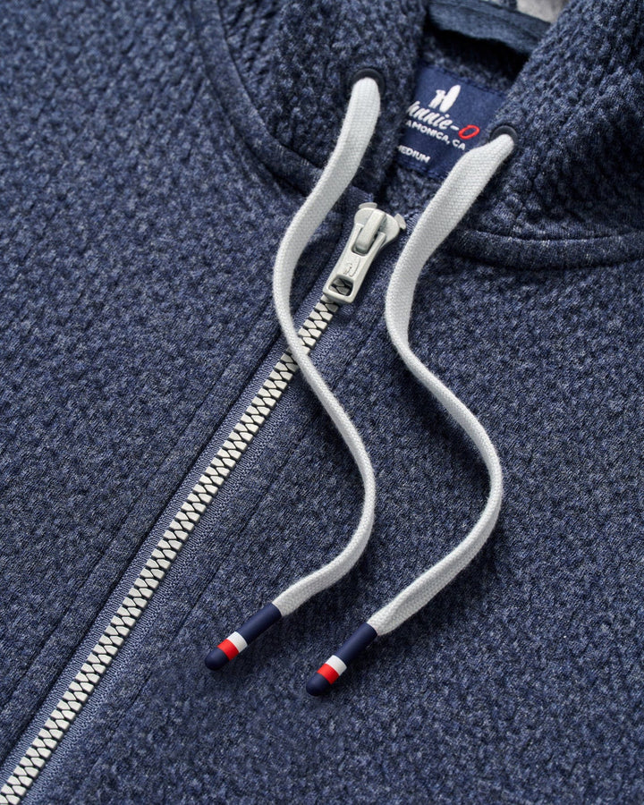 ZOELLER HALF ZIP HOODIE (NAVY) - JOHNNIE-O