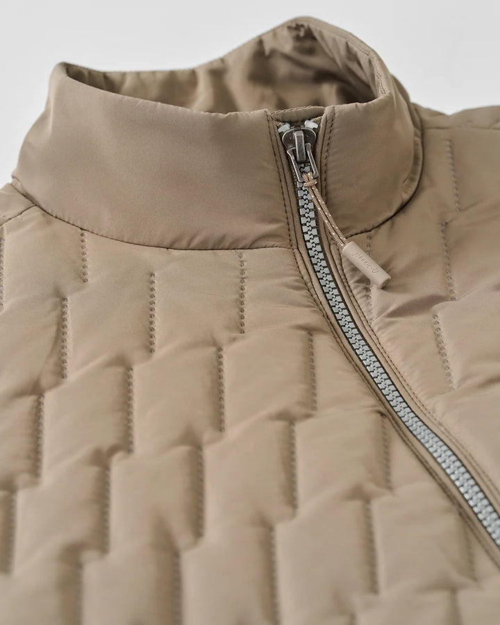 BELFRY QUILTED VEST (KHAKI) - JOHNNIE-O