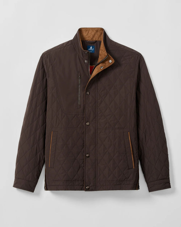 JUNO QUILTED COAT (COCOA) - JOHNNIE-O