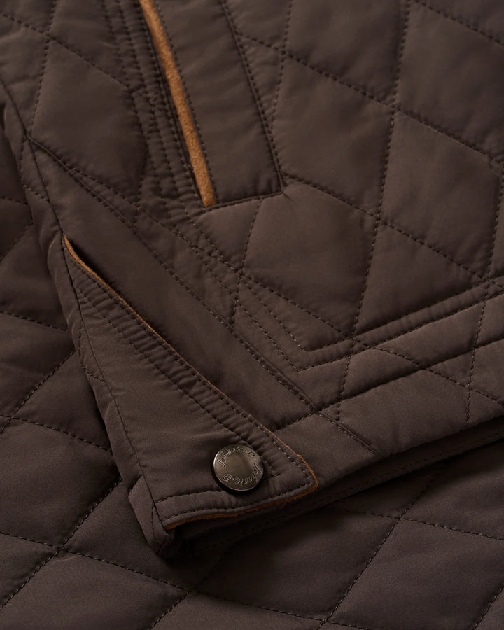 JUNO QUILTED COAT (COCOA) - JOHNNIE-O
