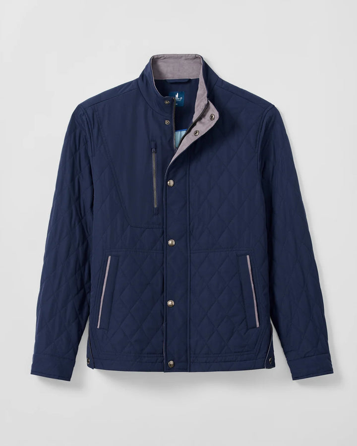 JUNO QUILTED COAT (NAVY) - JOHNNIE-O
