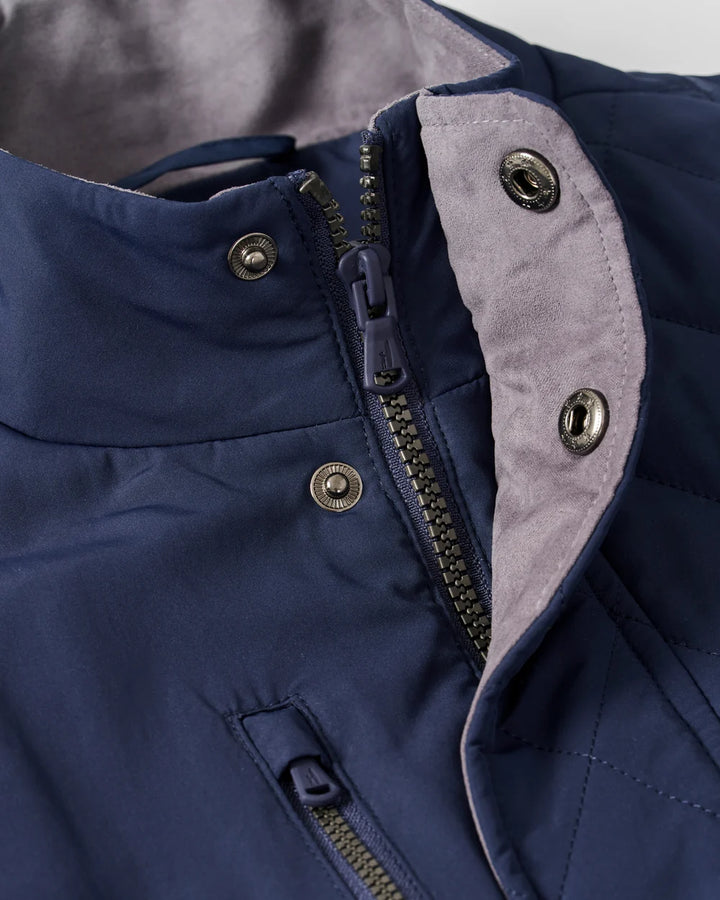 JUNO QUILTED COAT (NAVY) - JOHNNIE-O