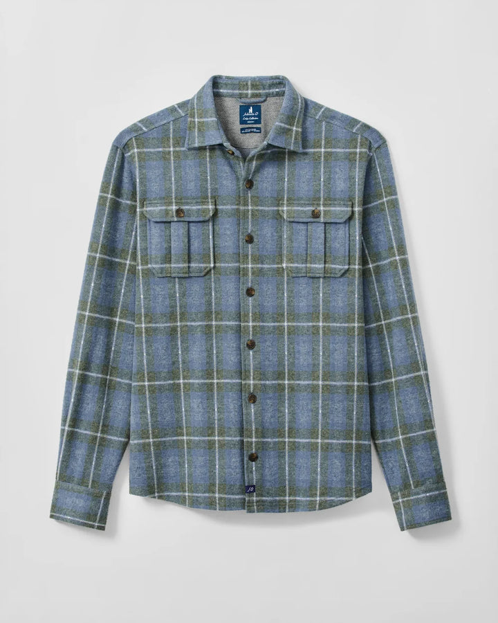 LABRADOR TARTAN SHIRT (BLUE) - JOHNNIE-O