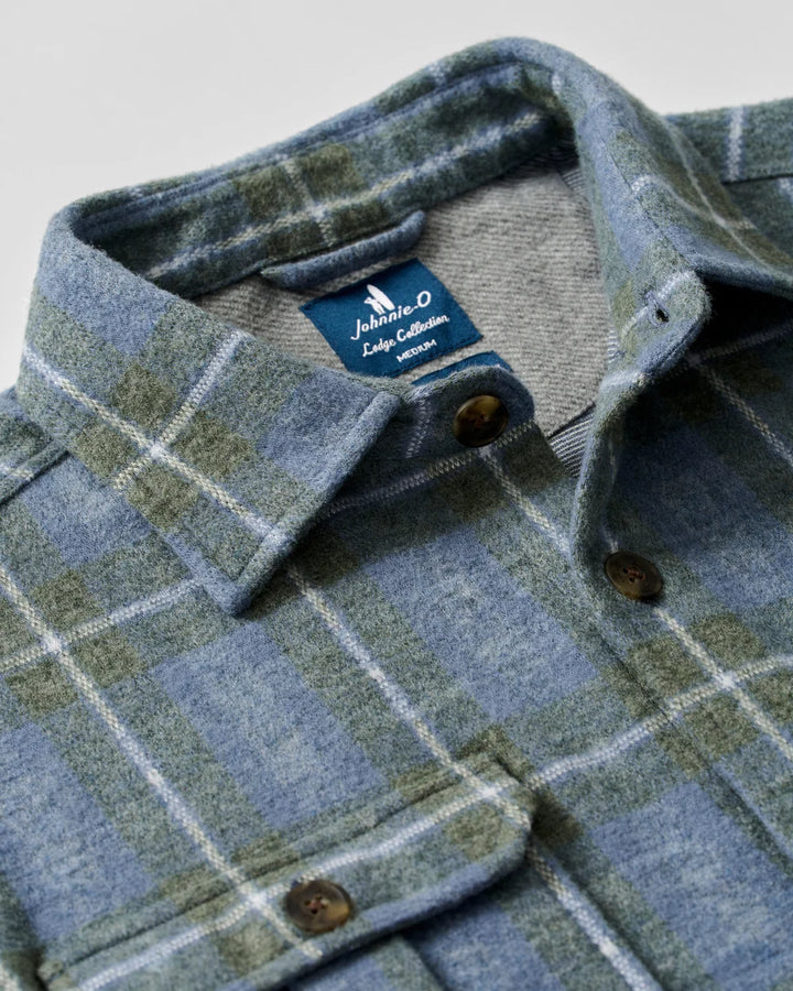LABRADOR TARTAN SHIRT (BLUE) - JOHNNIE-O