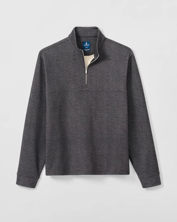 MIKEY PRINTED 1/4 ZIP PULLOVER (COFFEE) - JOHNNIE-O