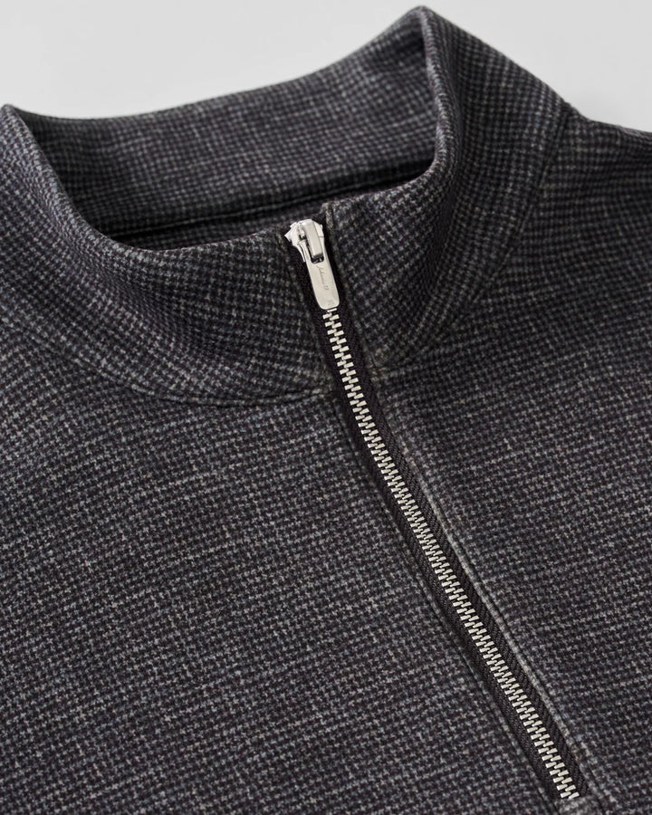 MIKEY PRINTED 1/4 ZIP PULLOVER (COFFEE) - JOHNNIE-O