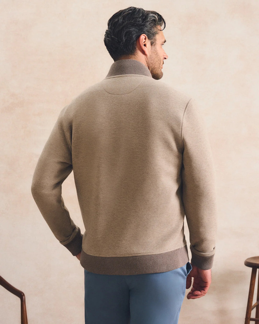 STRETCH KNIT BOMBER (MAPLE) - JOHNNIE-O