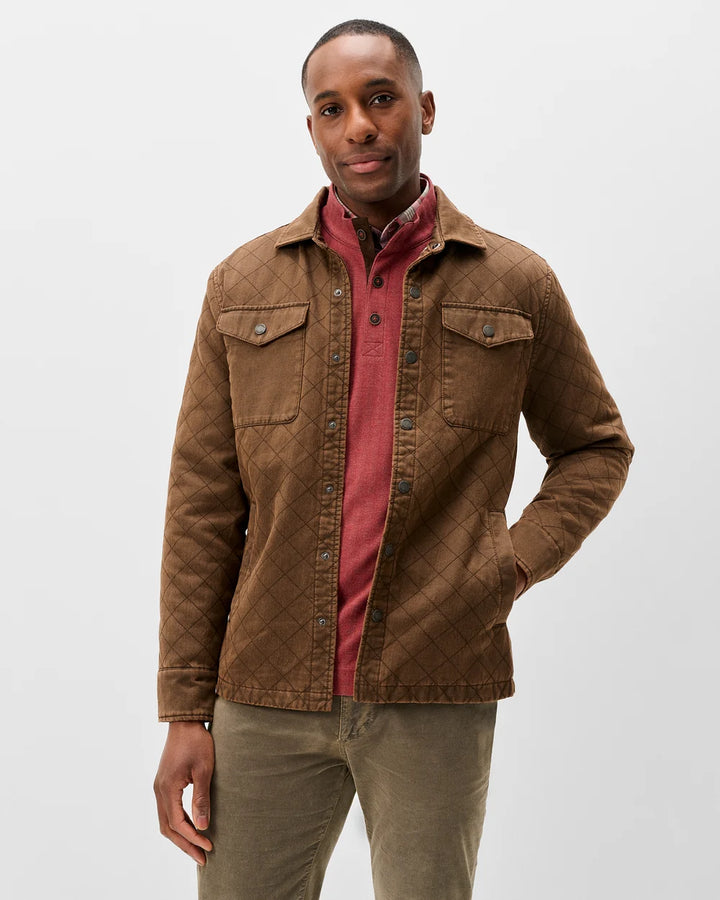 QUILTED CHORE JACKET (RUSSET) - JOHNNIE-O