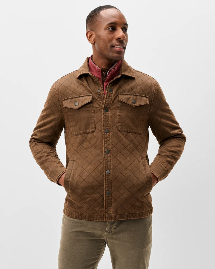 QUILTED CHORE JACKET (RUSSET) - JOHNNIE-O