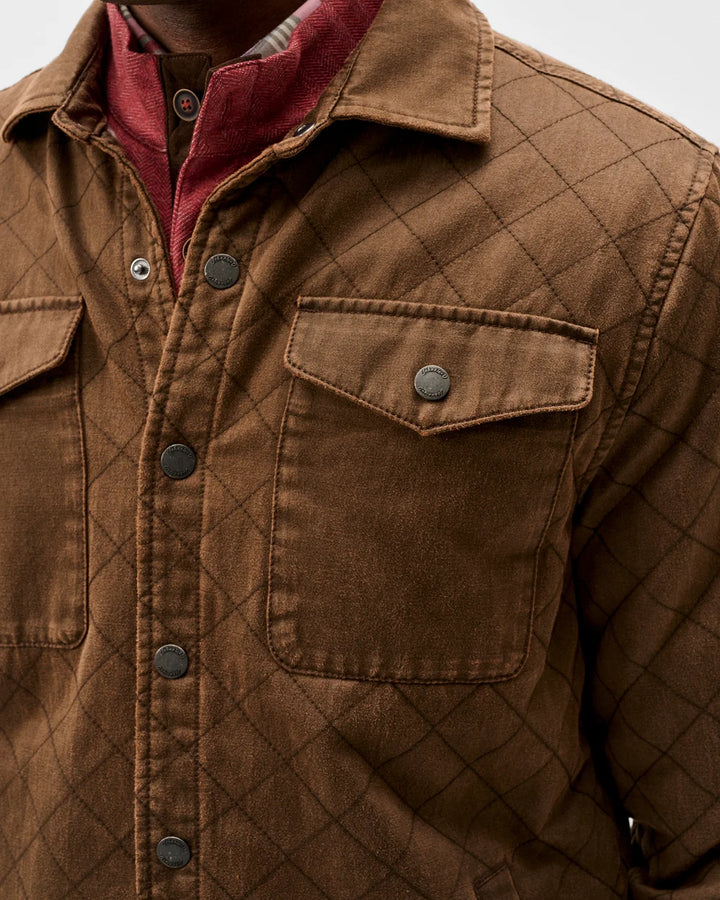 QUILTED CHORE JACKET (RUSSET) - JOHNNIE-O