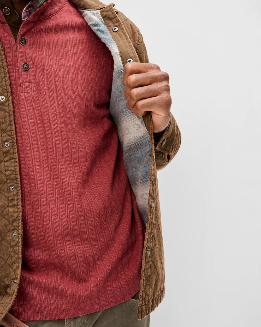 QUILTED CHORE JACKET (RUSSET) - JOHNNIE-O