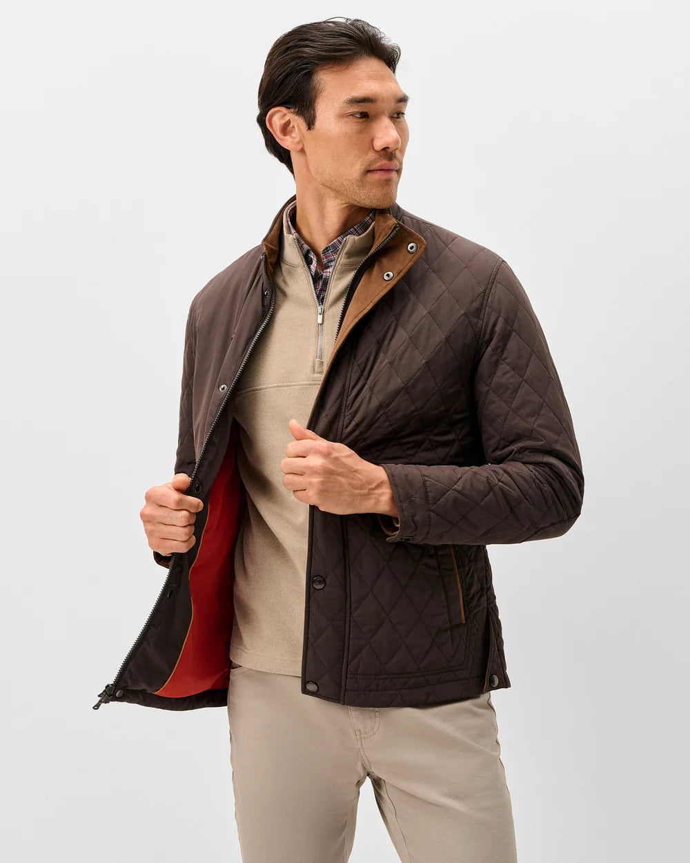 JUNO QUILTED COAT (COCOA) - JOHNNIE-O