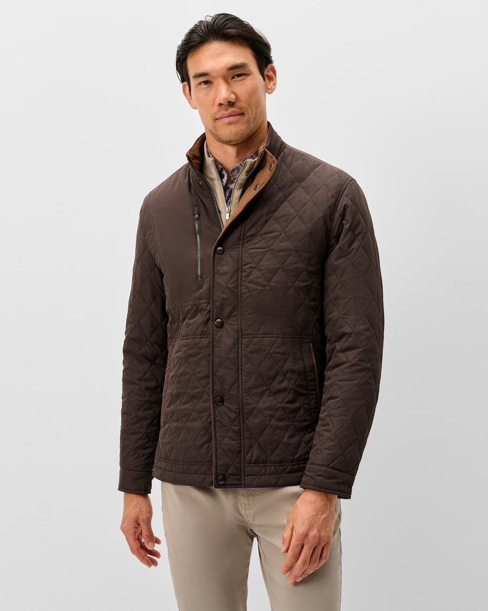 JUNO QUILTED COAT (COCOA) - JOHNNIE-O