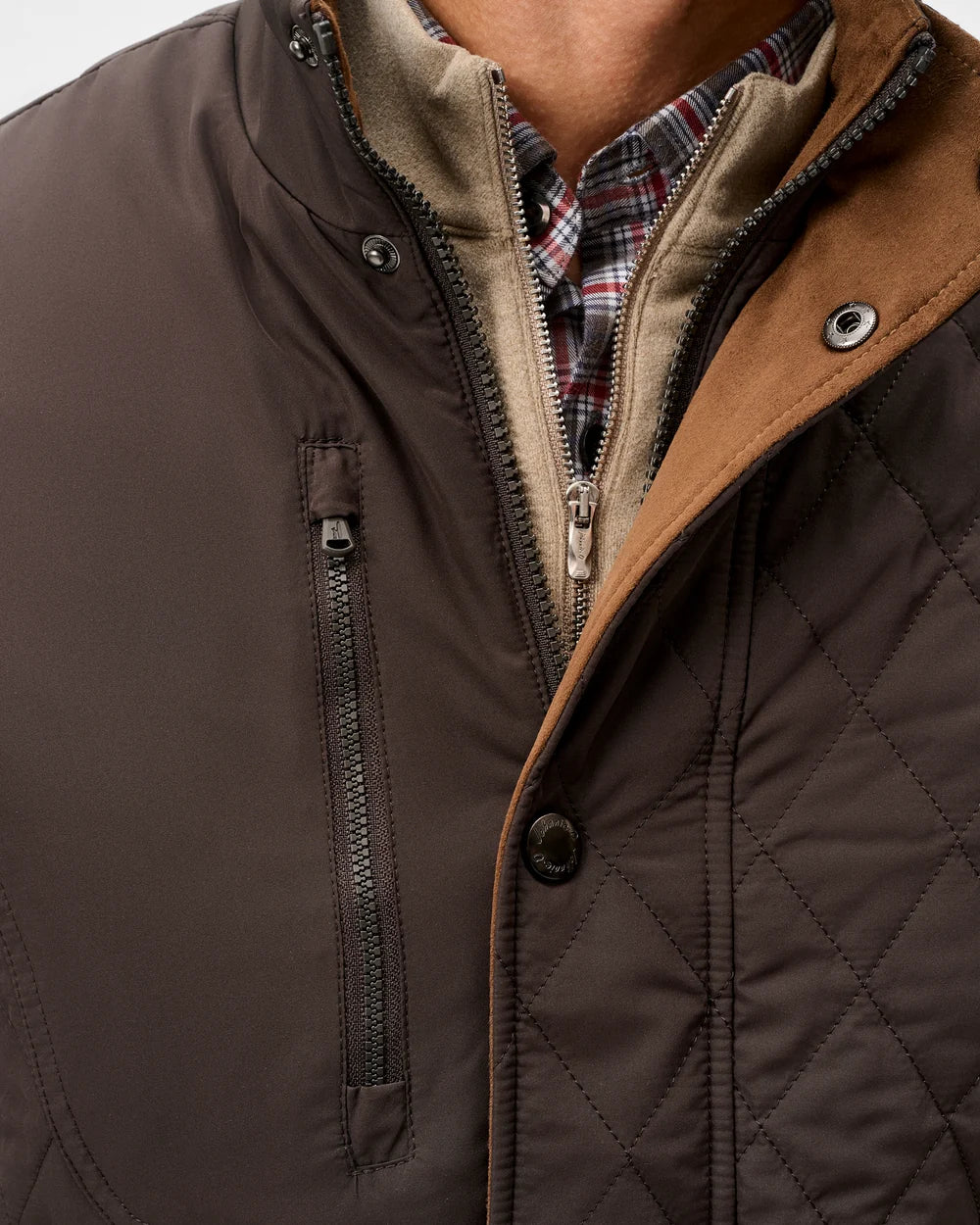 JUNO QUILTED COAT (COCOA) - JOHNNIE-O