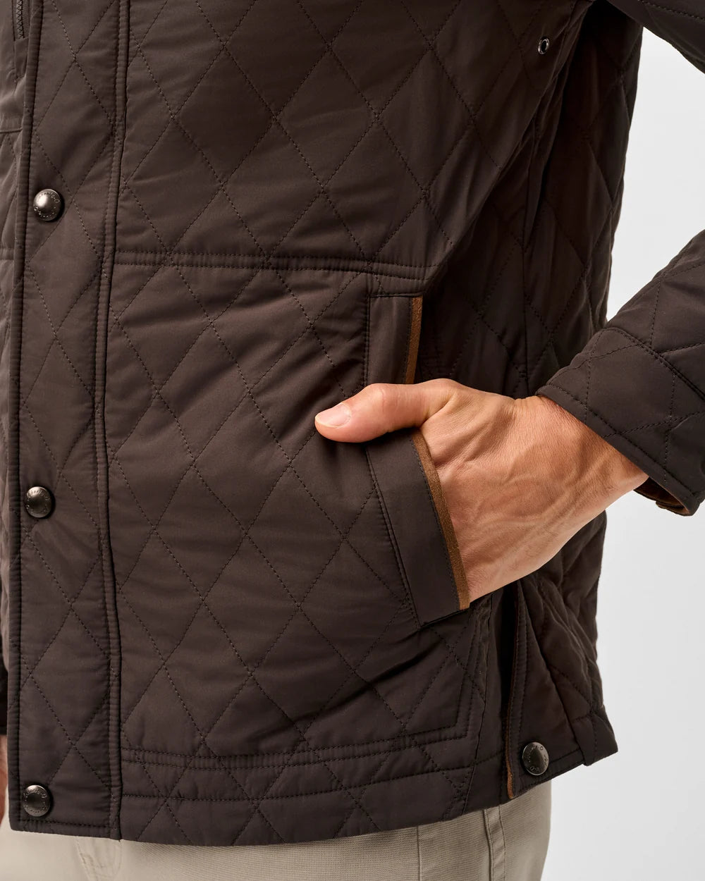 JUNO QUILTED COAT (COCOA) - JOHNNIE-O