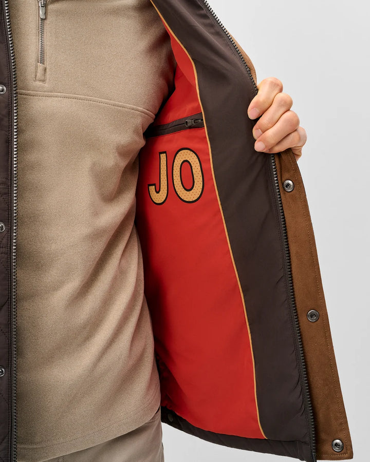 JUNO QUILTED COAT (COCOA) - JOHNNIE-O