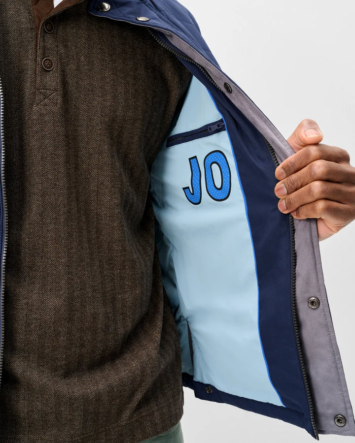 JUNO QUILTED COAT (NAVY) - JOHNNIE-O