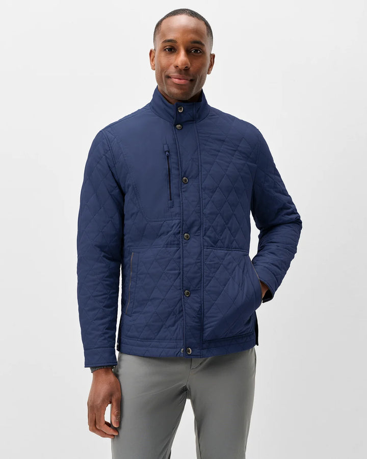 JUNO QUILTED COAT (NAVY) - JOHNNIE-O