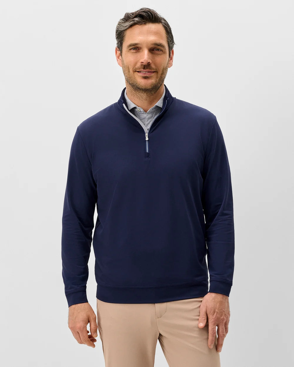 MOTION 1/4 ZIP PULLOVER (NAVY) - JOHNNIE-O