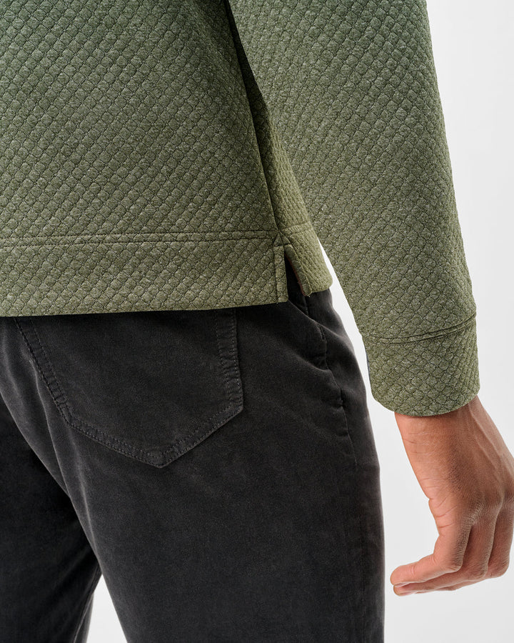 ROCKWELLS BUTTON PULLOVER (FOREST) - JOHNNIE-O