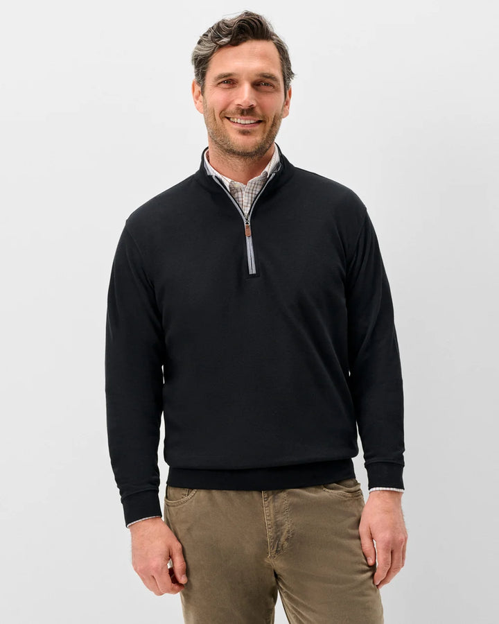 SULLY 1/4 SWEATER (BLACK)- JOHNNIE-O