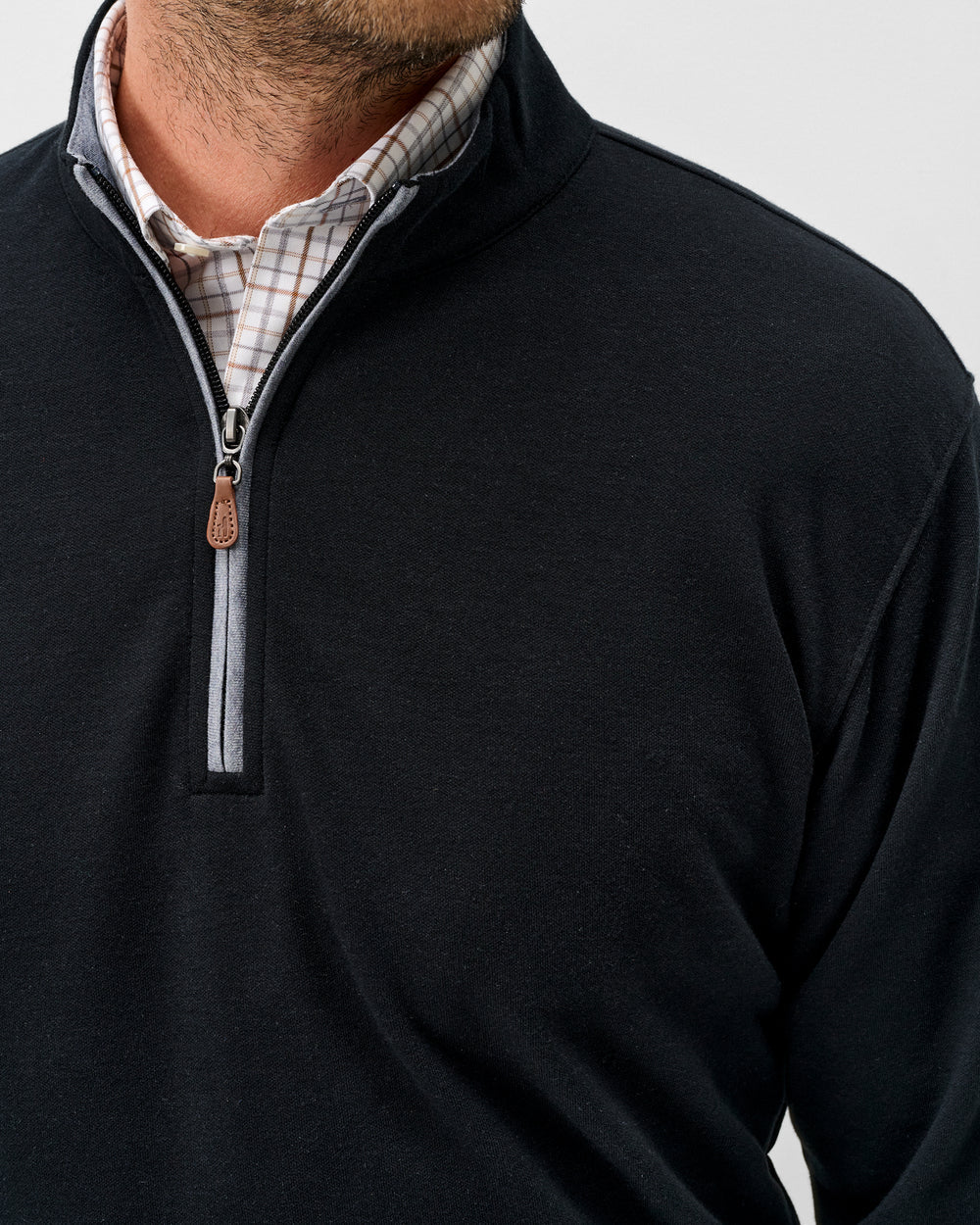 SULLY 1/4 SWEATER (BLACK)- JOHNNIE-O