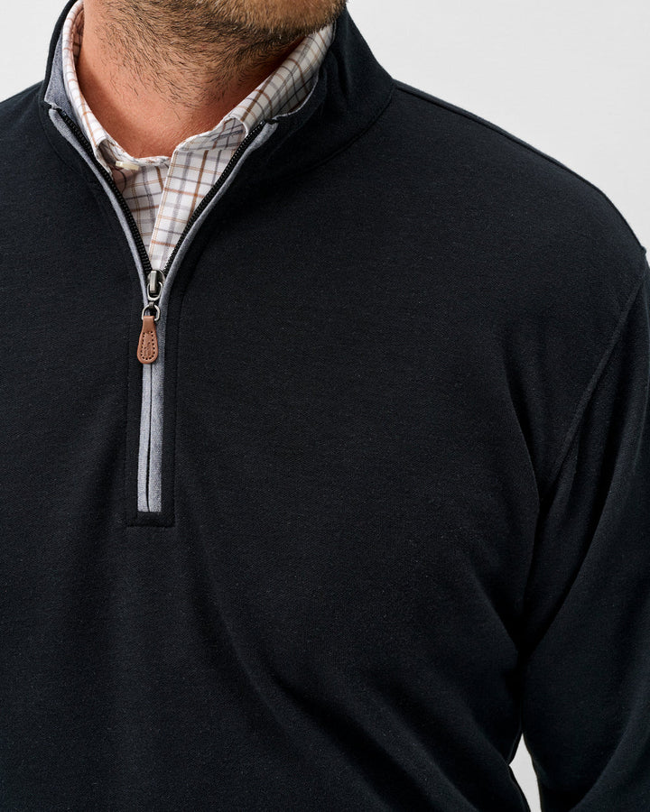 SULLY 1/4 SWEATER (BLACK)- JOHNNIE-O