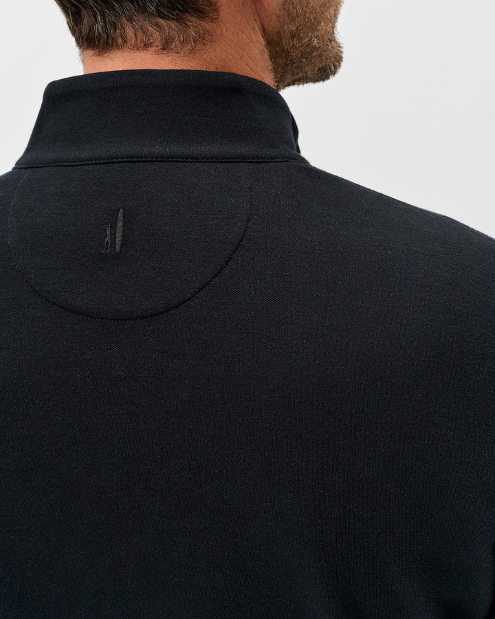 SULLY 1/4 SWEATER (BLACK)- JOHNNIE-O