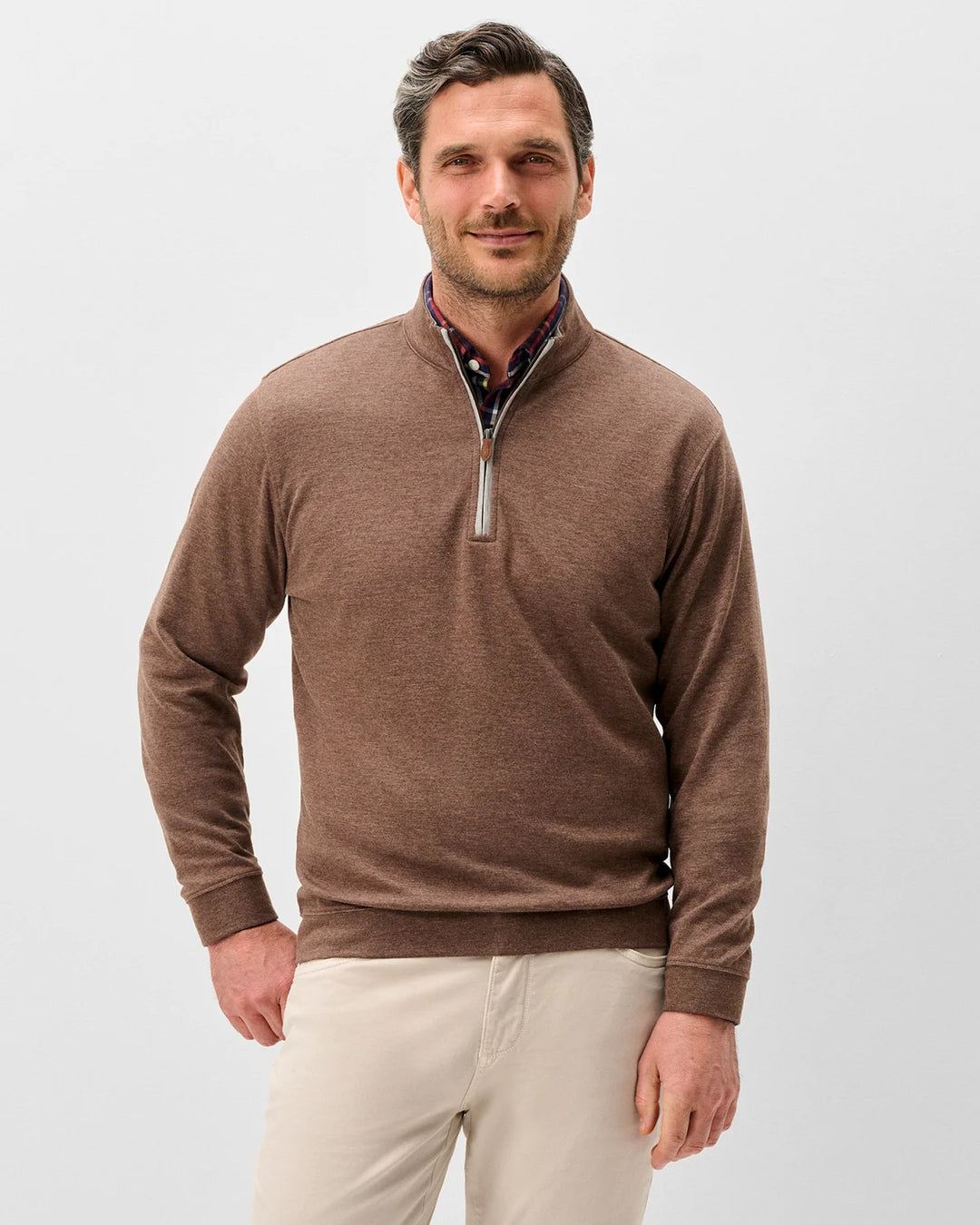 SULLY 1/4 SWEATER (GRIZZLY) - JOHNNIE-O