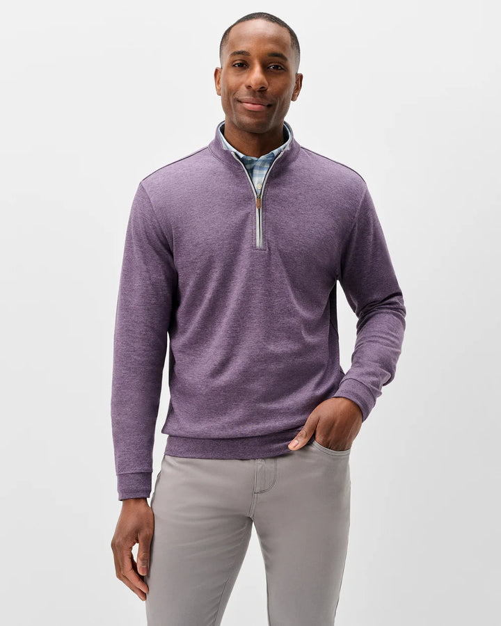 SULLY 1/4 SWEATER (HUCKLEBERRY) - JOHNNIE-O