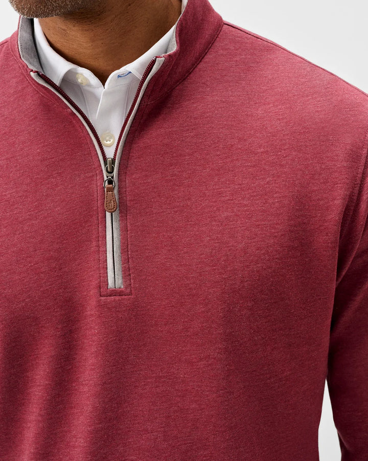SULLY 1/4 ZIP SWEATER (PORT) - JOHNNIE-O
