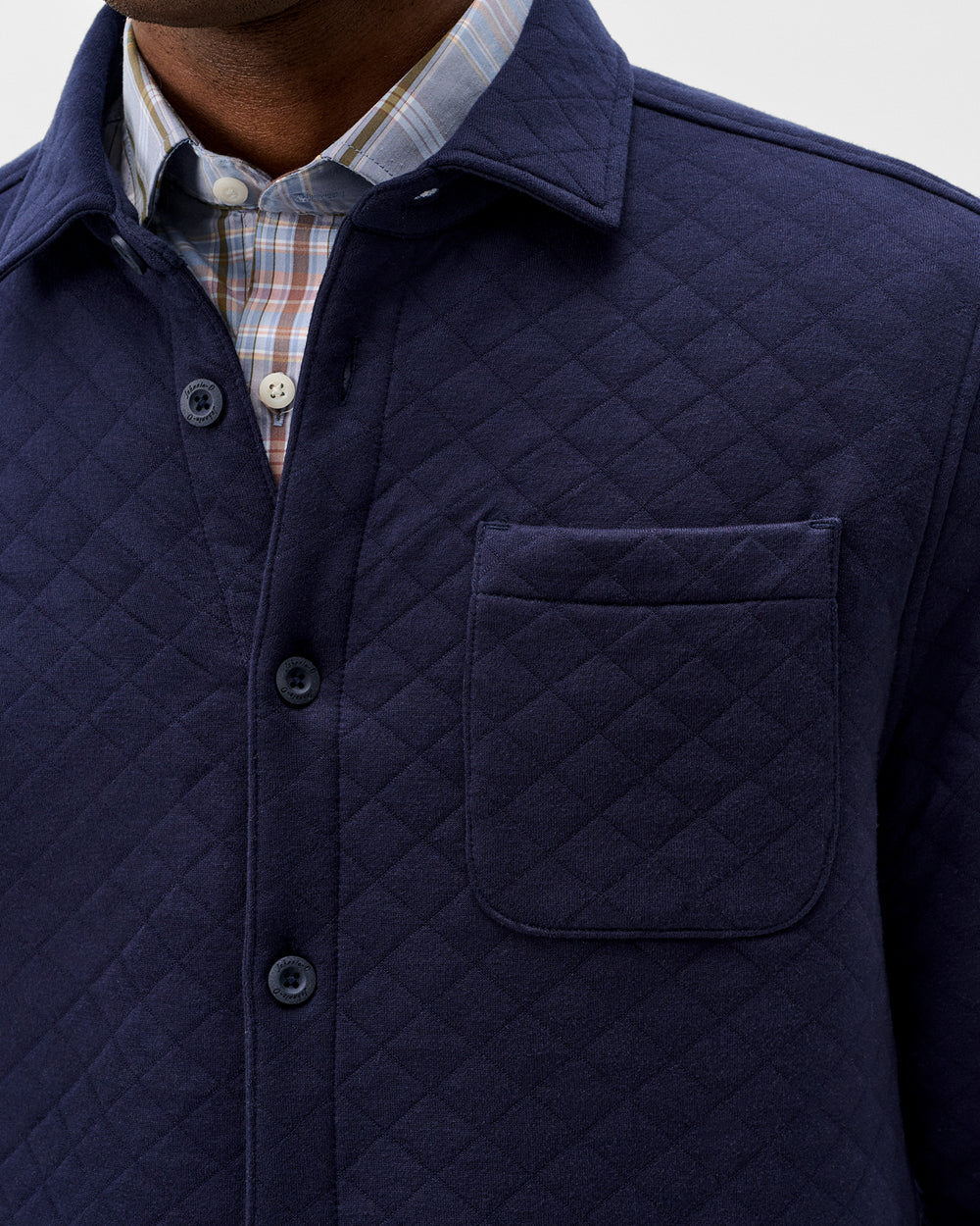 STOWE QUILTED SHACKET (NAVY) - JOHNNIE-O