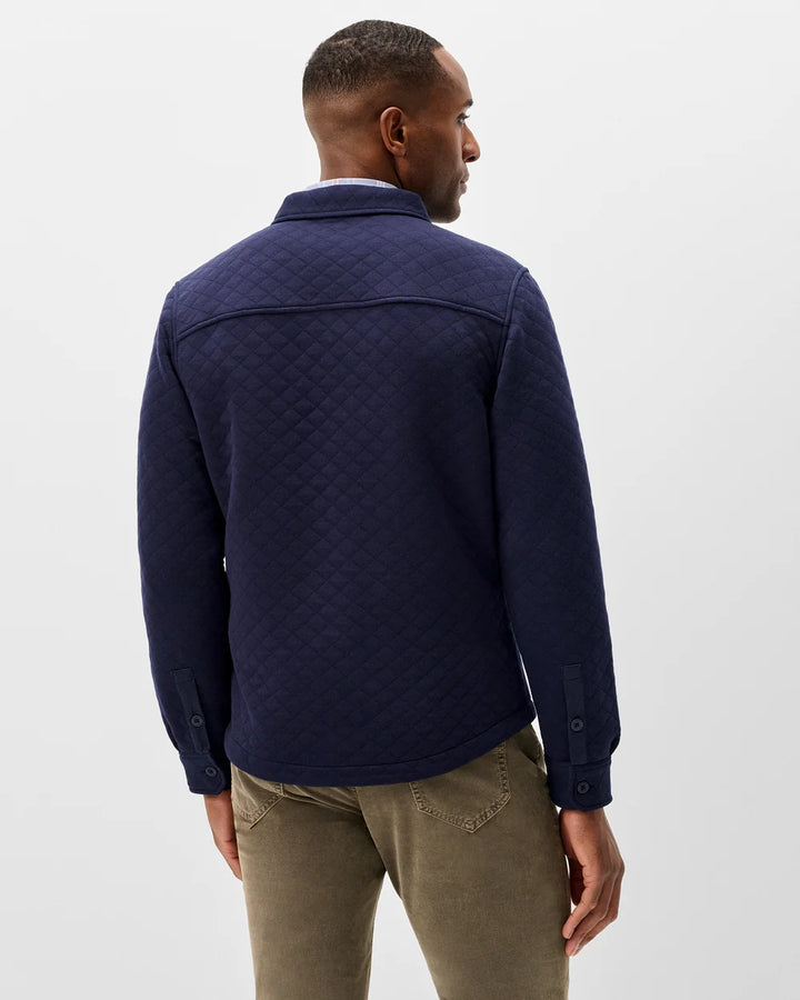 STOWE QUILTED SHACKET (NAVY) - JOHNNIE-O
