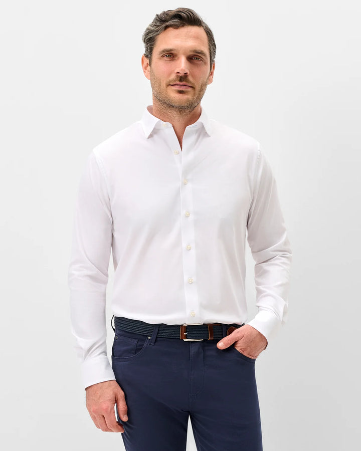 TRAVIS BUTTON UP SHIRT (WHITE) - JOHNNIE-O