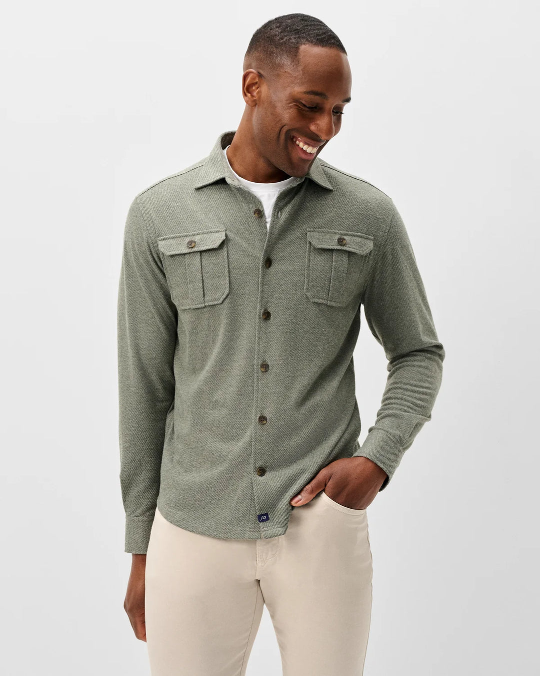 SEQUOIA TWILL SHIRT (FOREST) - JOHNNIE-O