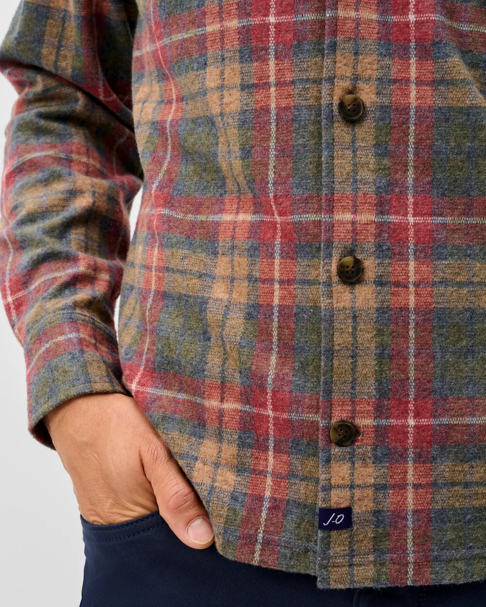 YULE TARTAN SHIRT (FOREST) - JOHNNIE-O