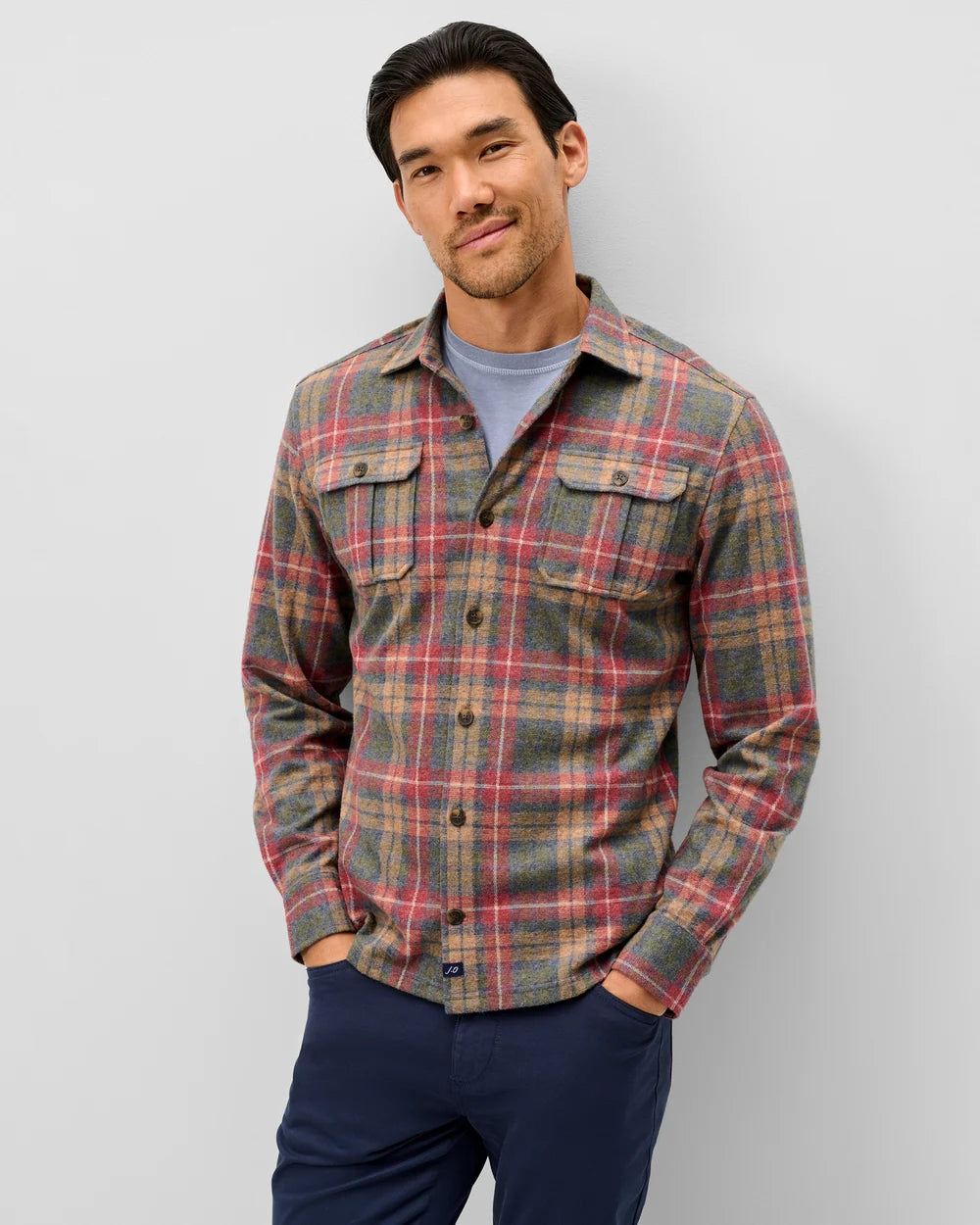 YULE TARTAN SHIRT (FOREST) - JOHNNIE-O