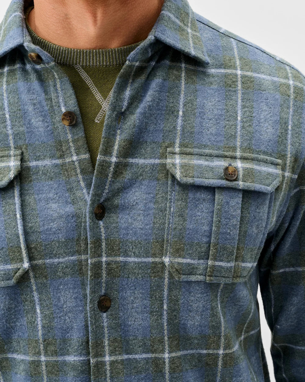 LABRADOR TARTAN SHIRT (BLUE) - JOHNNIE-O