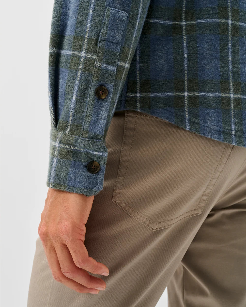 LABRADOR TARTAN SHIRT (BLUE) - JOHNNIE-O
