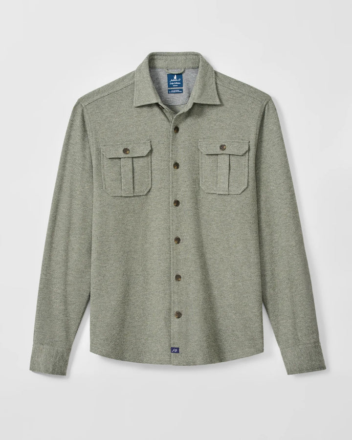 SEQUOIA TWILL SHIRT (FOREST) - JOHNNIE-O