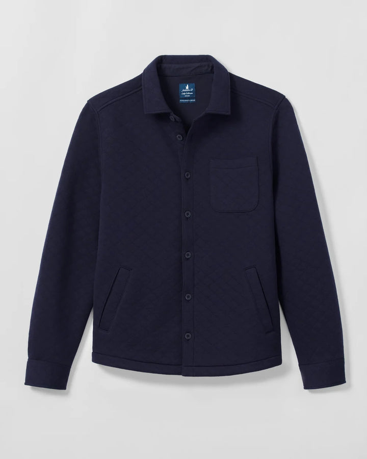 STOWE QUILTED SHACKET (NAVY) - JOHNNIE-O