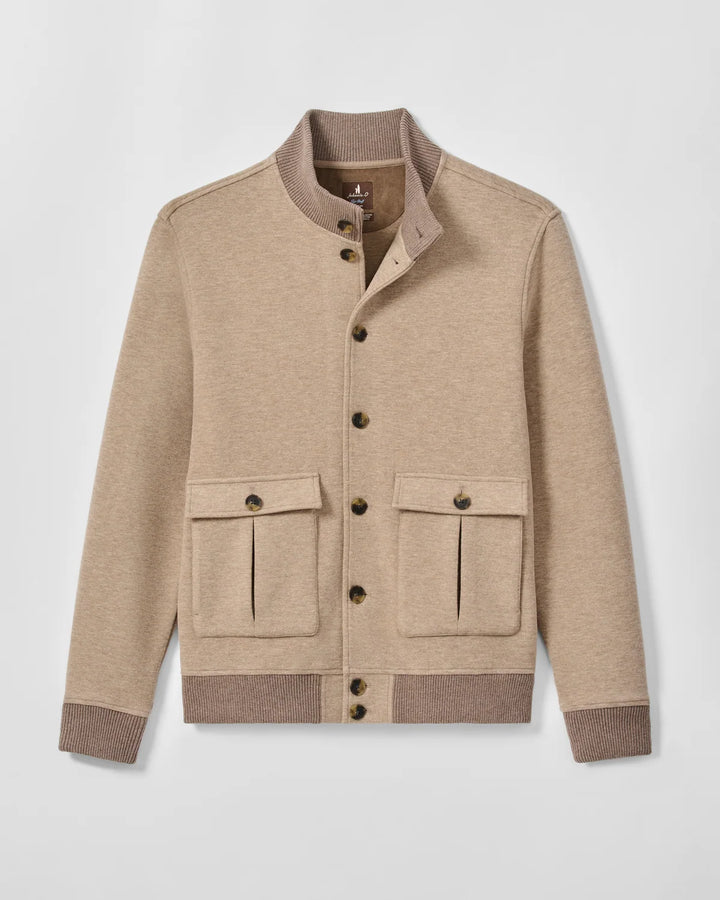 STRETCH KNIT BOMBER (MAPLE) - JOHNNIE-O