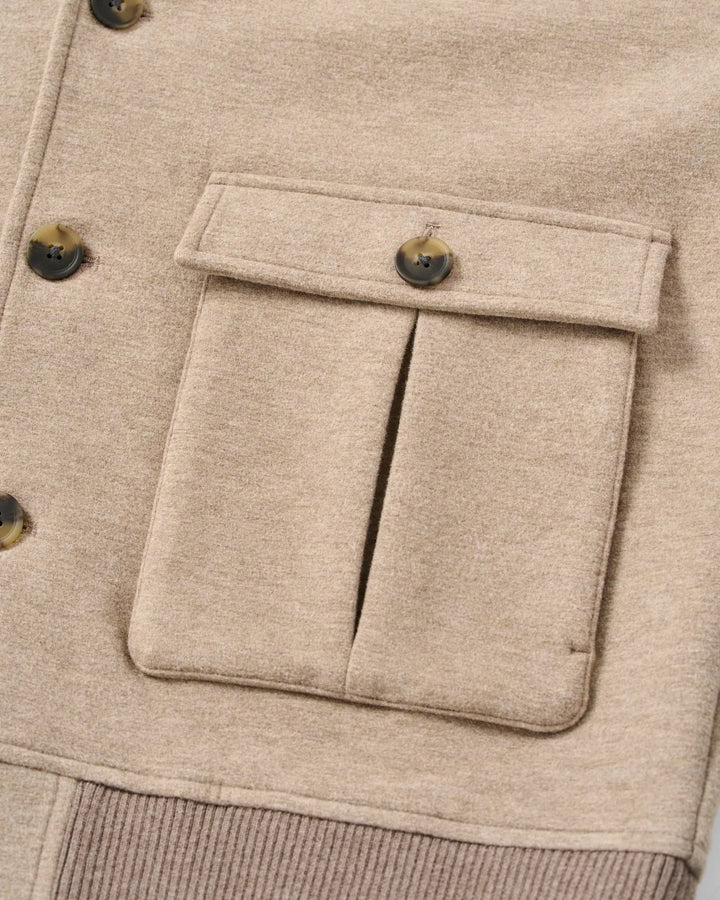 STRETCH KNIT BOMBER (MAPLE) - JOHNNIE-O