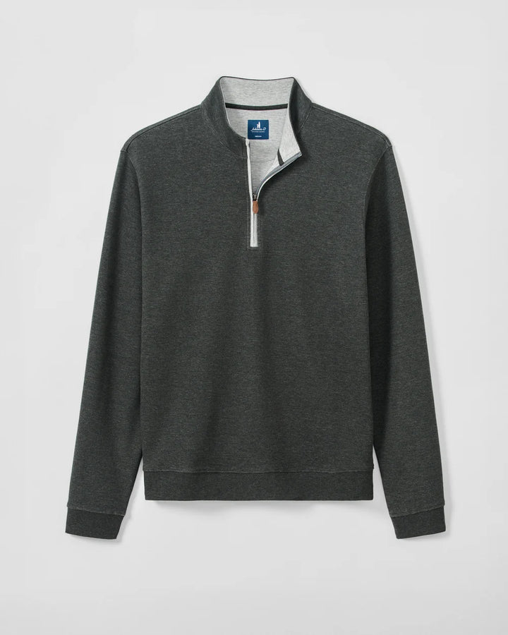 SULLY 1/4 SWEATER (HEATHER BLACK) - JOHNNIE-O
