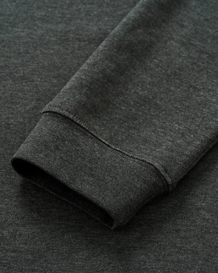 SULLY 1/4 SWEATER (HEATHER BLACK) - JOHNNIE-O