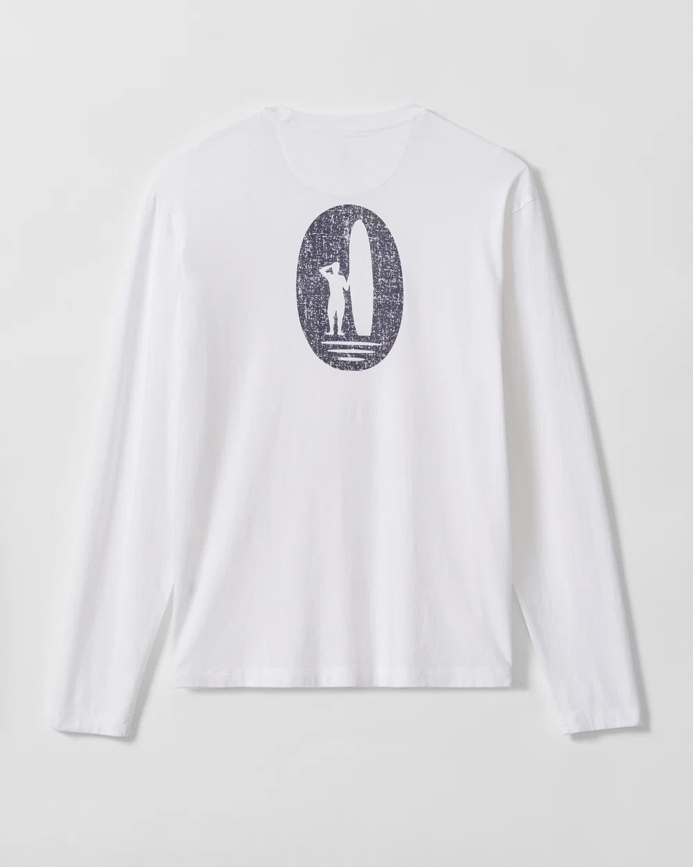 SURFER DUDE LONGSLEEVE TEE (WHITE) - JOHNNIE-O