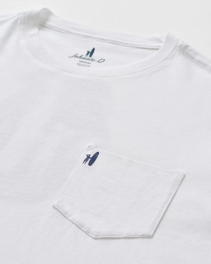 SURFER DUDE LONGSLEEVE TEE (WHITE) - JOHNNIE-O
